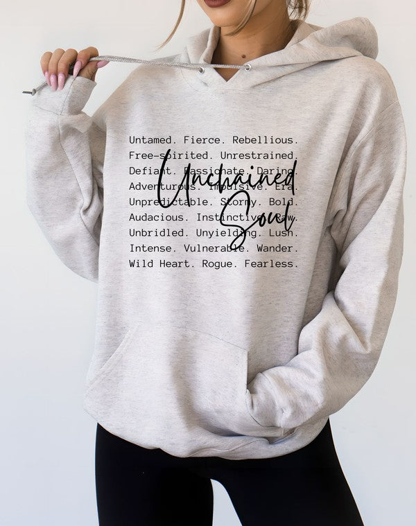 Unisex Graphic Hoodie with Inspirational Words