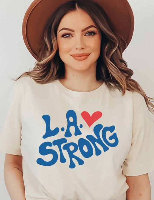 Unisex Softstyle Cotton Tee for LA Strong Enthusiasts