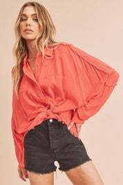 Women's Oversized Buttondown Shirt