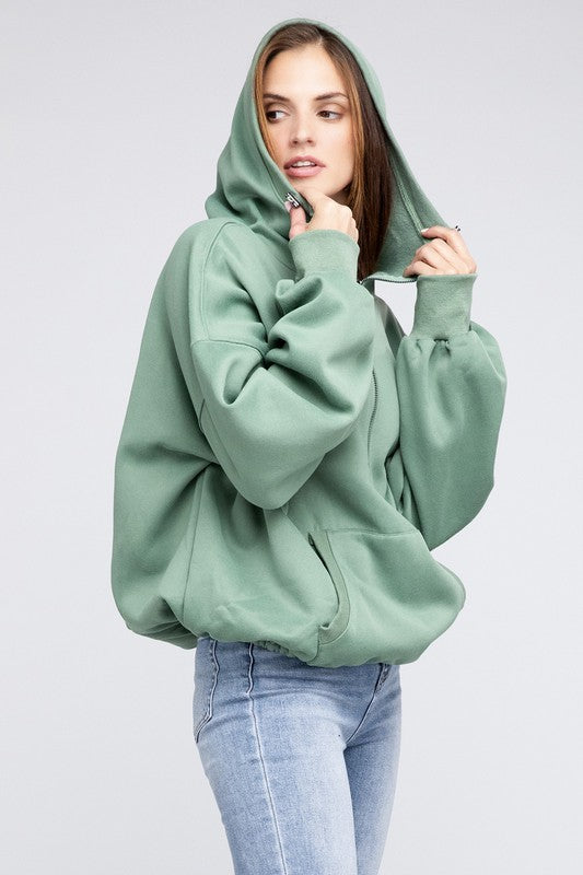 Women's Oversized Stitch Detail Hoodie