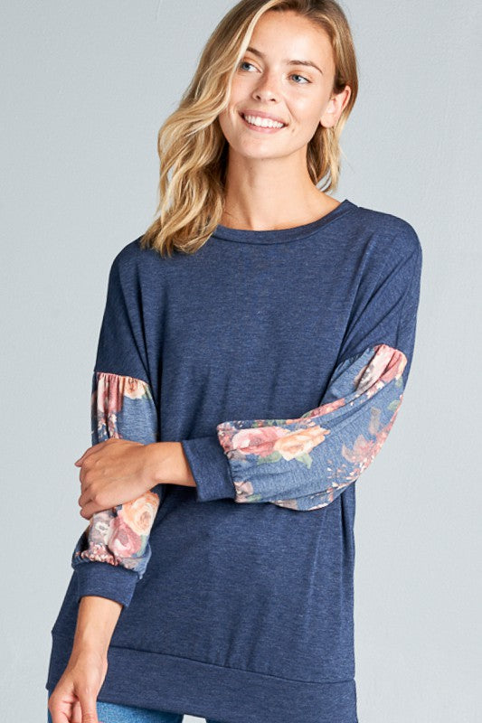 Women's Relaxed Floral Print Casual Top