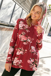 FLORAL PRINT SWEARTSHIRT