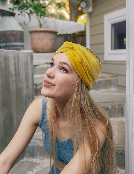 Women's Casual Twisted Velvet Headbands