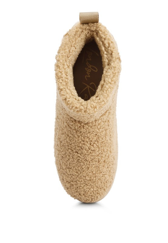 Women's Cozy Fleece Slip-On Winter Boots