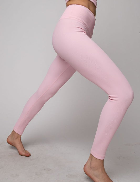 Nylon Rib Yoga Leggings