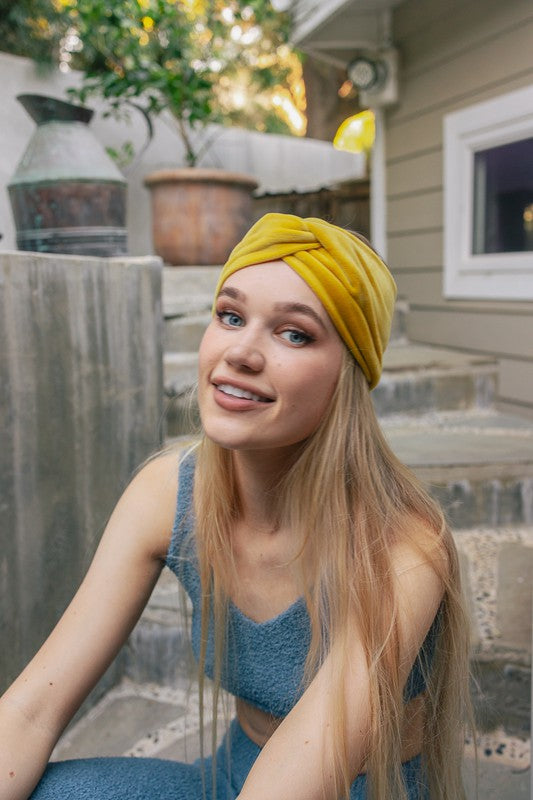 Women's Casual Twisted Velvet Headbands