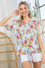 Women's Floral Boxy Top