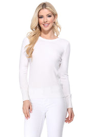 Women's Casual Long Sleeve Viscose Knit Top