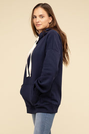 Women's Oversized Longline Hoodie Sweatshirt