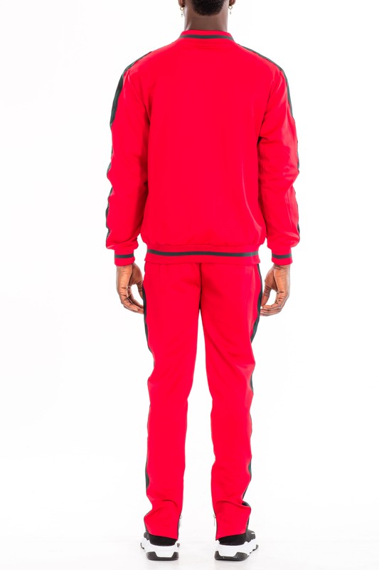 Men's Full Zip Diamond Tape Track Suit