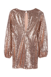 Women's Puff Sleeve Sequin Mini Dress