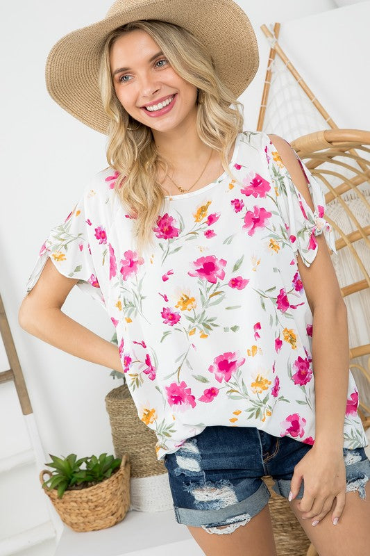 Women's Floral Boxy Top