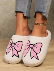 Women's Cozy Bowknot Fuzzy Winter Slippers