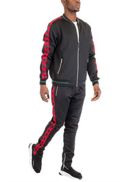 Men's Full Zip Diamond Tape Track Suit