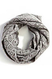 Women's Geo Pattern Acrylic Infinity Scarf