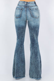 Women's High Rise Bell Bottom Jeans