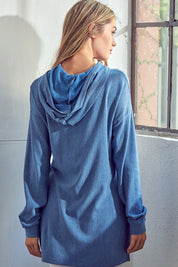 Women's Casual High-Low Brushed Terry Sweatshirt