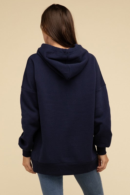 Women's Oversized Longline Hoodie Sweatshirt