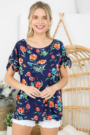 Women's Floral Boxy Top