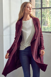 Women's Loose Fit Chunky Knit Cardigan with Pockets