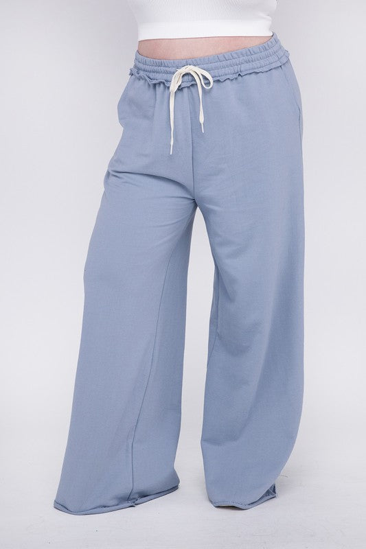 Women's Plus Relaxed Fit French Terry Drawstring Pants