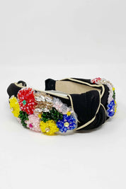 Women's Beaded Flower Luxe Headband