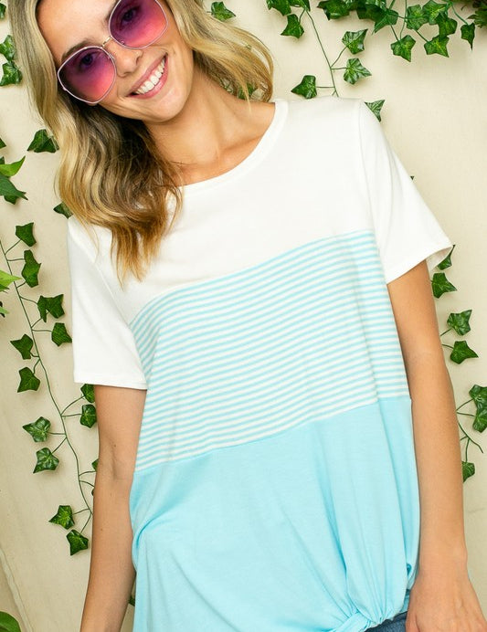 Women's Color Blocked Tunic Top