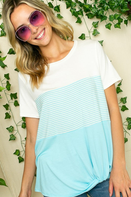 Women's Color Blocked Tunic Top