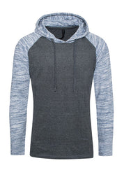 Unisex Lightweight Raglan Hoodie with Contrasting Sleeves