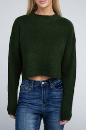 Women's Relaxed Fit Mock Neck Pullover