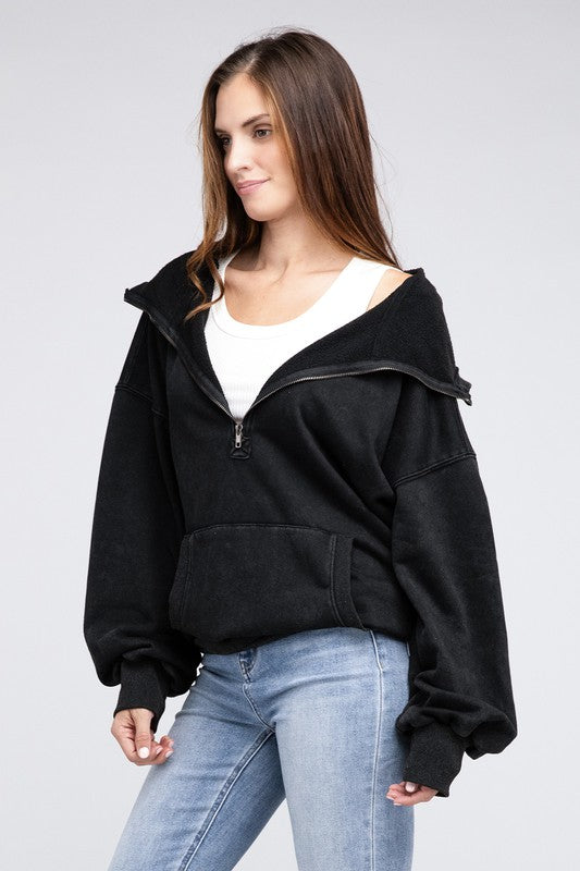 Women's Oversized Stitch Detail Hoodie