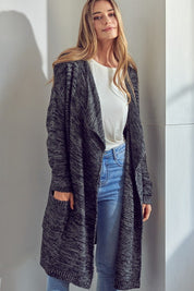 Women's Loose Fit Chunky Knit Cardigan with Pockets