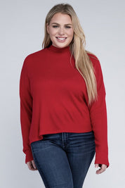 Plus Size Casual Drop Shoulder Long Sleeve Top