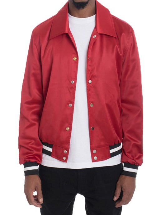 LUXURY Satin Bomber Jacket