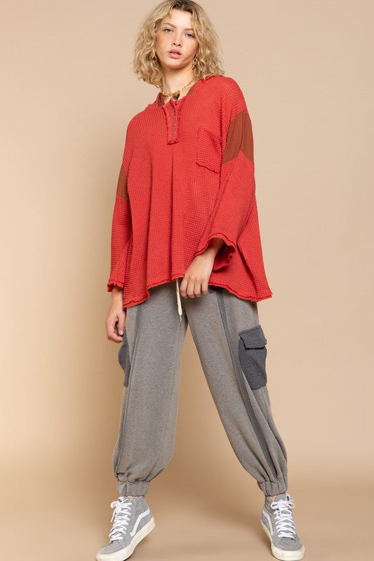 Women's Bell Sleeve Oversized Sweater Top