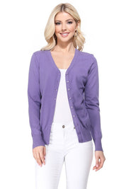 Women's Loose Fit V-Neck Button Down Knit Cardigan Sweater