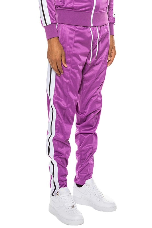 STRIPED TAPE TRACK PANTS