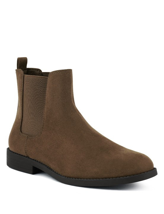 Men's Micro Suede Chelsea Boots for Casual Style