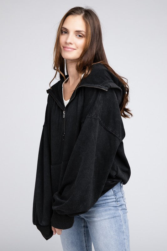 Women's Oversized Stitch Detail Hoodie