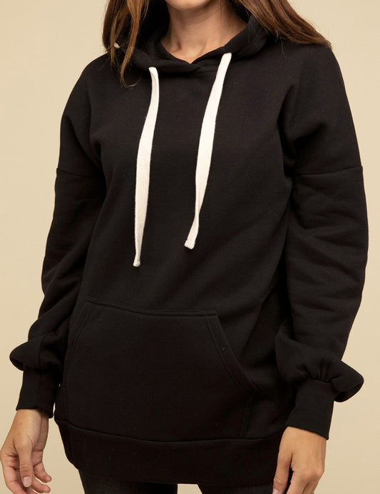 Women's Oversized Longline Hoodie Sweatshirt