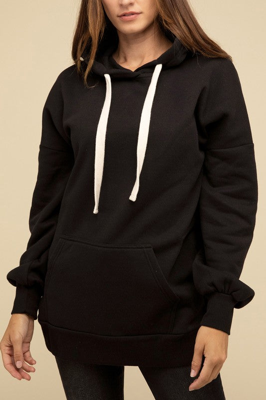 Women's Oversized Longline Hoodie Sweatshirt