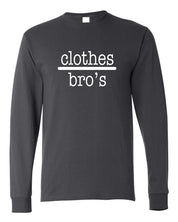 Unisex Graphic Long Sleeve Tee - "Clothes Over Bros"