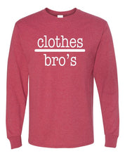 Unisex Graphic Long Sleeve Tee - "Clothes Over Bros"