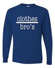Unisex Graphic Long Sleeve Tee - "Clothes Over Bros"