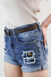 Women's Casual Skinny Punched Out Fashion Belt