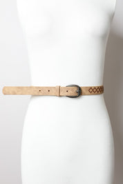 Women's Casual Skinny Punched Out Fashion Belt