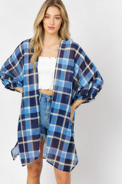 Women's Striped Kimono Cardigan