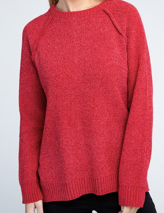 Raglan Chenille Sweater