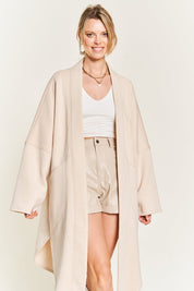 Women's Oversized Knit Cardigan with Front Pockets