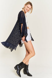 Women's Lace Ruffle Kimono